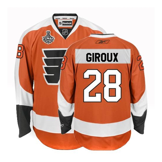 Claude Giroux Philadelphia Flyers Authentic Home Stanley Cup Finals Reebok Jersey - Orange