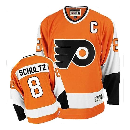 Dave Schultz Philadelphia Flyers Authentic Throwback CCM Jersey - Orange
