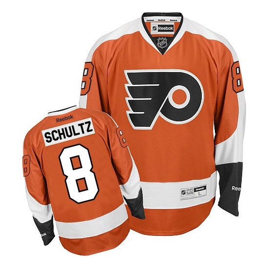 Dave Schultz Philadelphia Flyers Premier Home Reebok Jersey - Orange