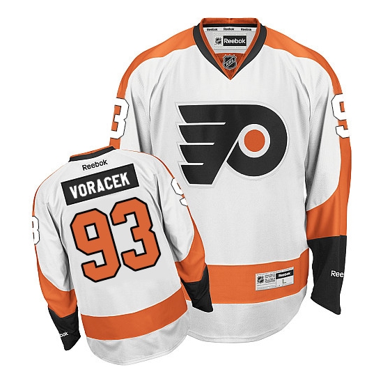 Jakub Voracek Philadelphia Flyers Authentic Away Reebok Jersey - White