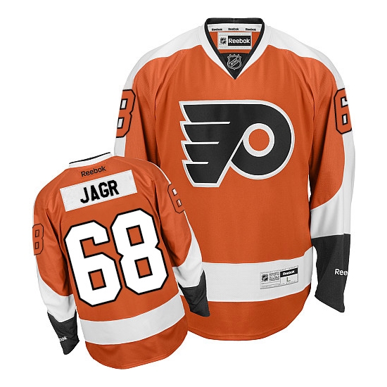 Jaromir Jagr Philadelphia Flyers Authentic Home Reebok Jersey - Orange