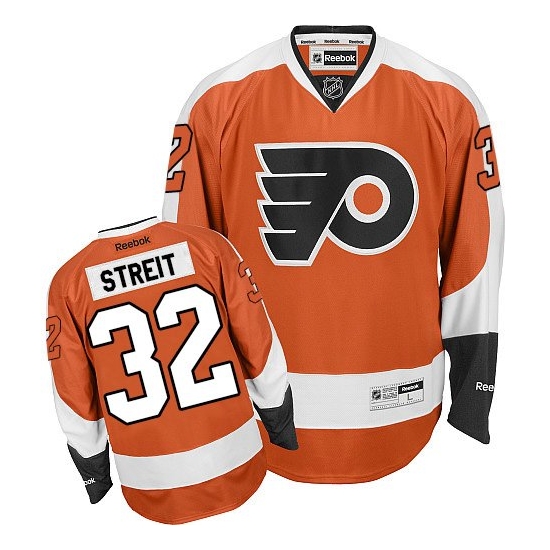Mark Streit Philadelphia Flyers Authentic Home Reebok Jersey - Orange