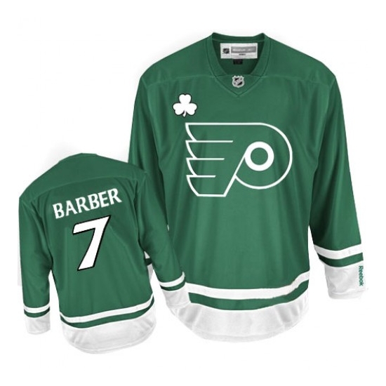 Bill Barber Philadelphia Flyers Authentic St Patty's Day Reebok Jersey - Green