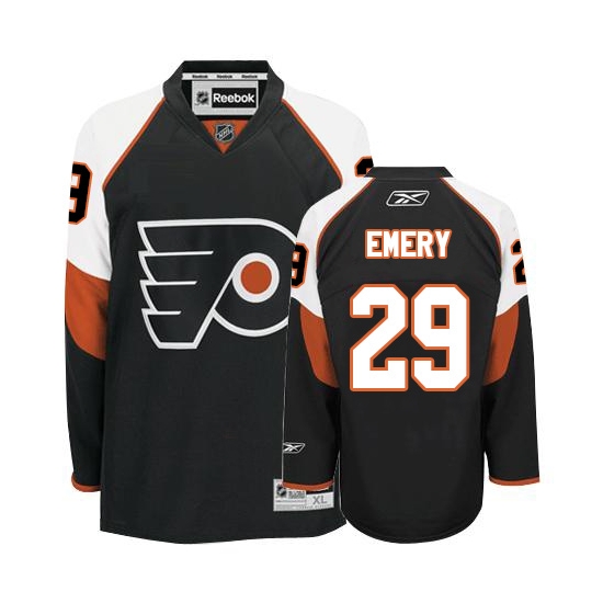 Ray Emery Philadelphia Flyers Authentic Third Reebok Jersey - Black