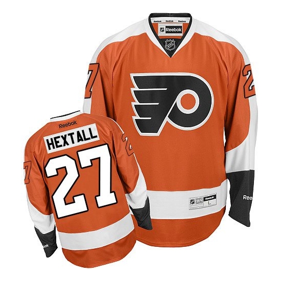 Ron Hextall Philadelphia Flyers Authentic Home Reebok Jersey - Orange