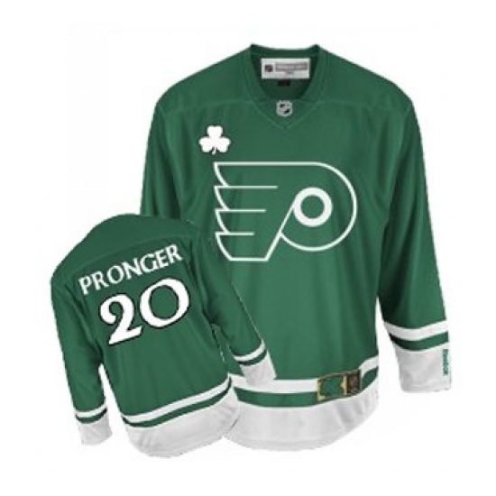 Chris Pronger Philadelphia Flyers Youth Authentic St Patty's Day Reebok Jersey - Green