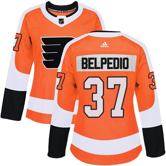 Louie Belpedio Philadelphia Flyers Women's Authentic Home Adidas Jersey - Orange