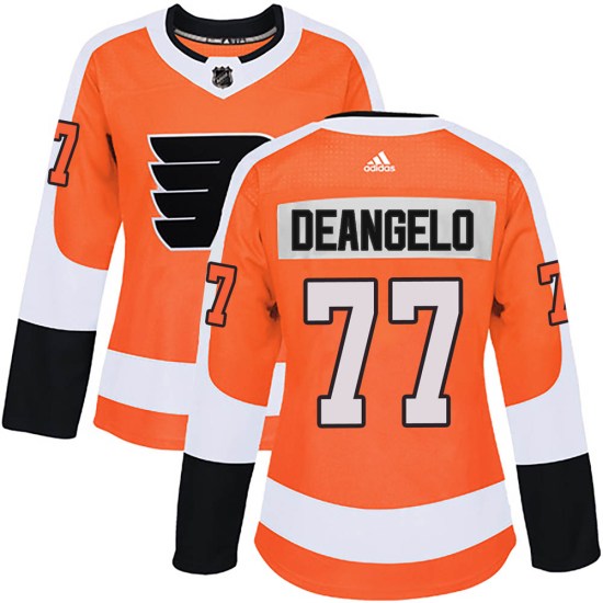 Tony DeAngelo Philadelphia Flyers Women's Authentic Home Adidas Jersey - Orange