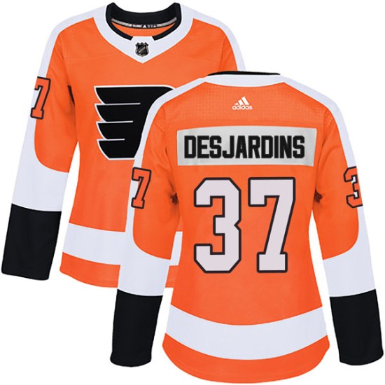 Eric Desjardins Philadelphia Flyers Women's Authentic Home Adidas Jersey - Orange