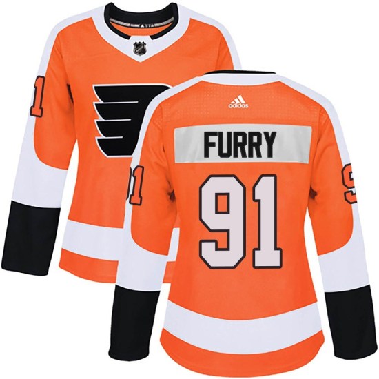 Brendan Furry Philadelphia Flyers Women's Authentic Home Adidas Jersey - Orange