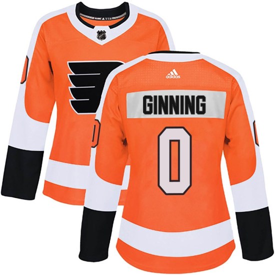 Adam Ginning Philadelphia Flyers Women's Authentic Home Adidas Jersey - Orange