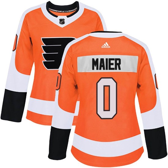 Nolan Maier Philadelphia Flyers Women's Authentic Home Adidas Jersey - Orange
