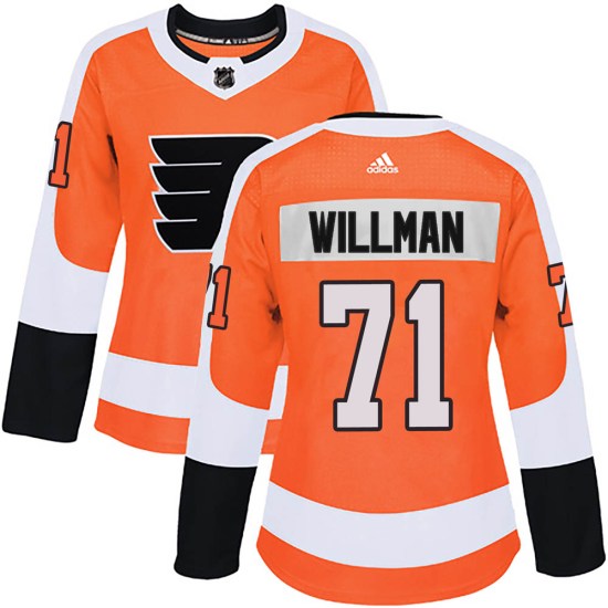 Max Willman Philadelphia Flyers Women's Authentic Home Adidas Jersey - Orange