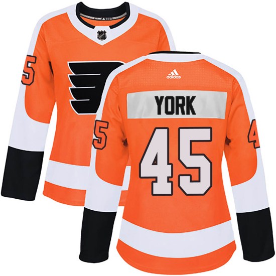 Cam York Philadelphia Flyers Women's Authentic Home Adidas Jersey - Orange
