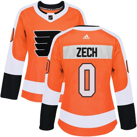 Cooper Zech Philadelphia Flyers Women's Authentic Home Adidas Jersey - Orange