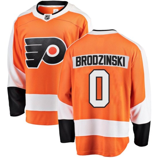 Bryce Brodzinski Philadelphia Flyers Youth Breakaway Home Fanatics Branded Jersey - Orange
