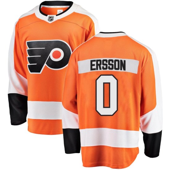 Samuel Ersson Philadelphia Flyers Youth Breakaway Home Fanatics Branded Jersey - Orange