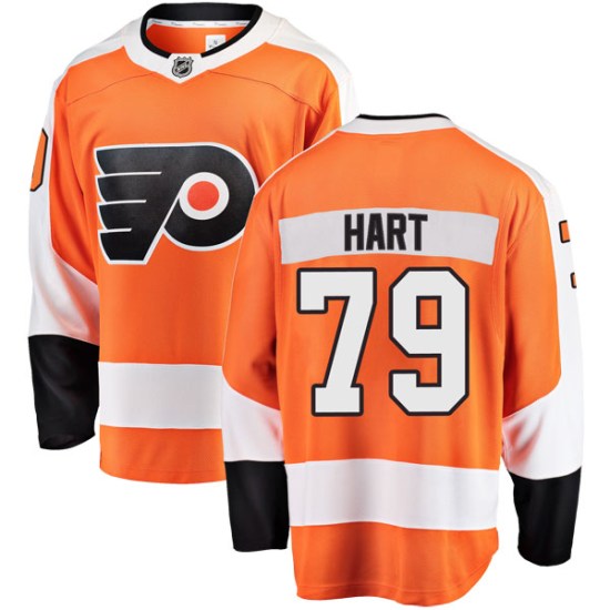 Carter Hart Philadelphia Flyers Youth Breakaway Home Fanatics Branded Jersey - Orange