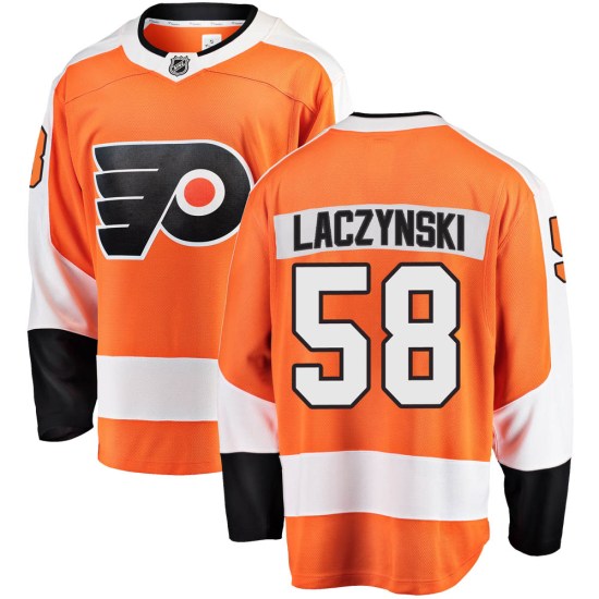 Tanner Laczynski Philadelphia Flyers Youth Breakaway Home Fanatics Branded Jersey - Orange