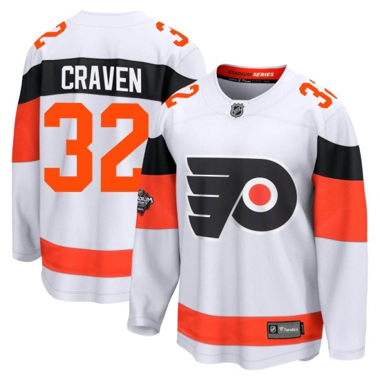 Murray Craven Philadelphia Flyers Breakaway 2024 Stadium Series Fanatics Branded Jersey - White
