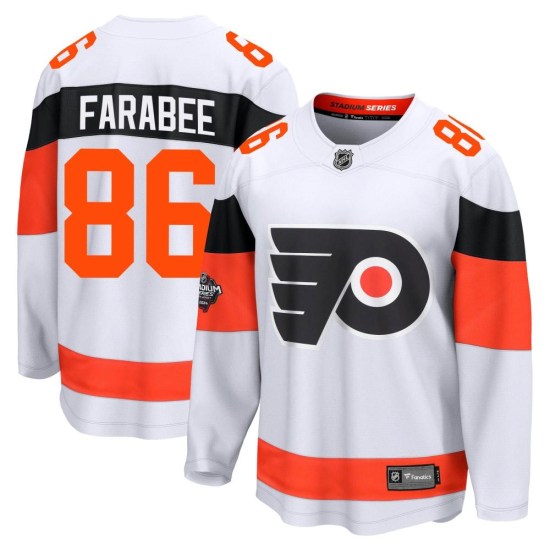 Joel Farabee Philadelphia Flyers Breakaway 2024 Stadium Series Fanatics Branded Jersey - White