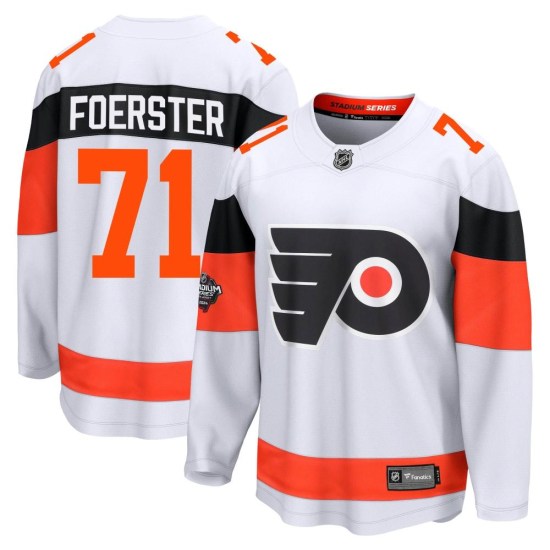 Tyson Foerster Philadelphia Flyers Breakaway 2024 Stadium Series Fanatics Branded Jersey - White