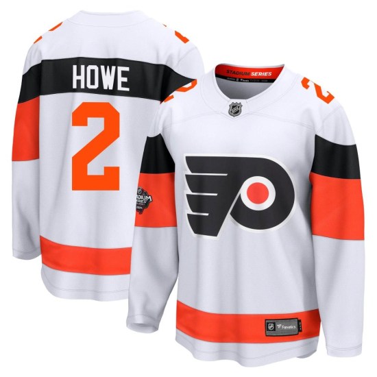 Mark Howe Philadelphia Flyers Breakaway 2024 Stadium Series Fanatics Branded Jersey - White