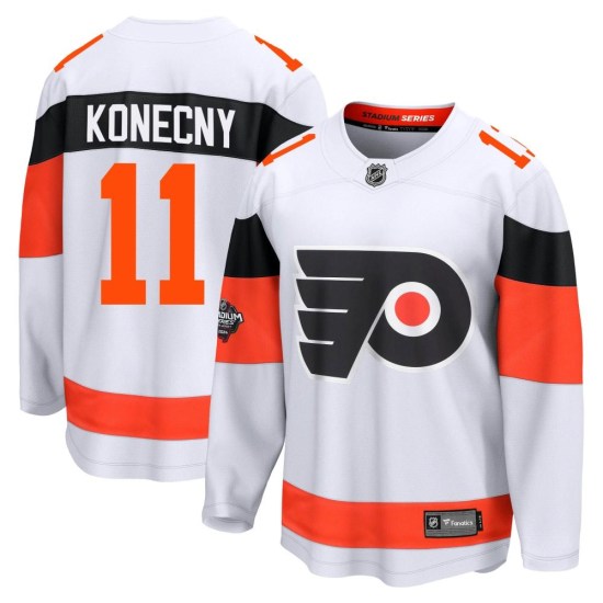 Travis Konecny Philadelphia Flyers Breakaway 2024 Stadium Series Fanatics Branded Jersey - White