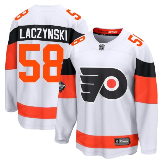 Tanner Laczynski Philadelphia Flyers Breakaway 2024 Stadium Series Fanatics Branded Jersey - White