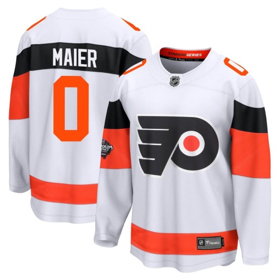 Nolan Maier Philadelphia Flyers Breakaway 2024 Stadium Series Fanatics Branded Jersey - White