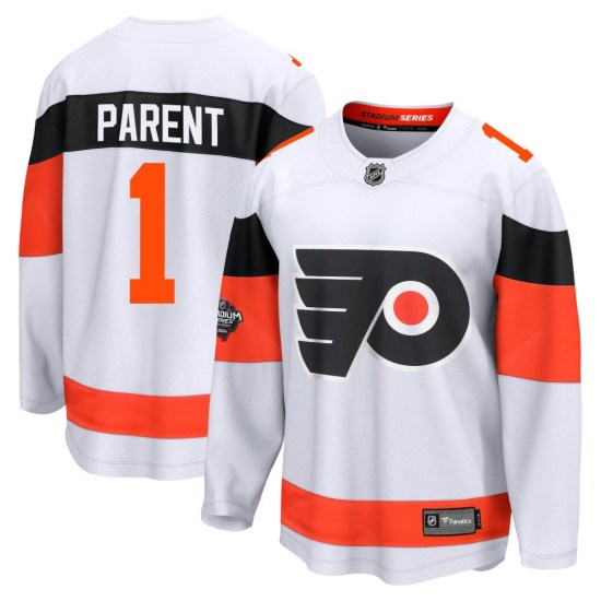 Bernie Parent Philadelphia Flyers Breakaway 2024 Stadium Series Fanatics Branded Jersey - White