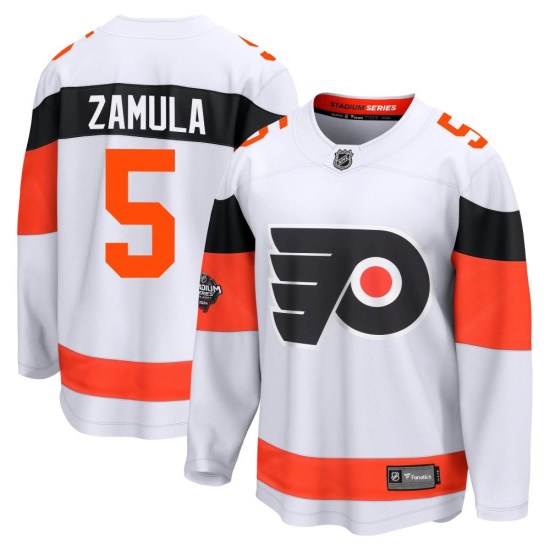 Egor Zamula Philadelphia Flyers Breakaway 2024 Stadium Series Fanatics Branded Jersey - White