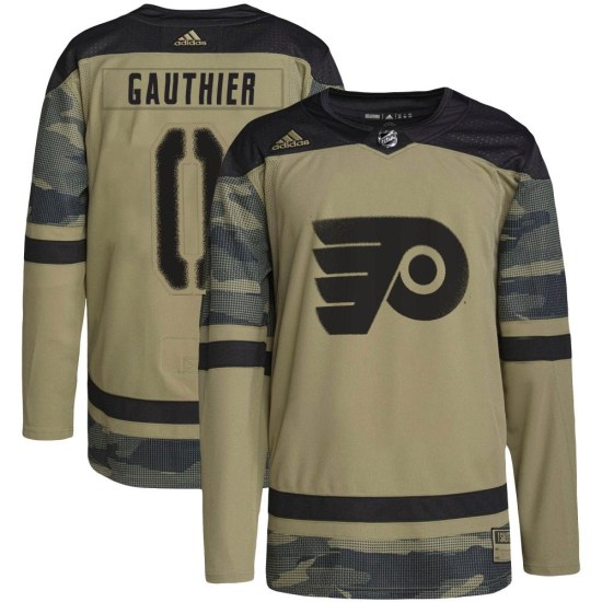 Cutter Gauthier Philadelphia Flyers Youth Authentic Military Appreciation Practice Adidas Jersey - Camo