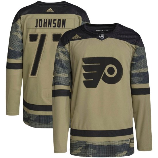 Erik Johnson Philadelphia Flyers Youth Authentic Military Appreciation Practice Adidas Jersey - Camo