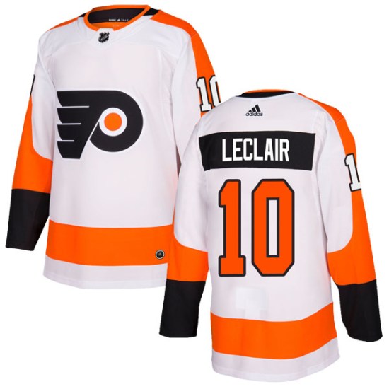 John Leclair Philadelphia Flyers Youth Authentic Adidas Jersey - White