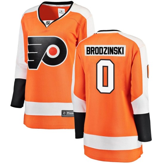 Bryce Brodzinski Philadelphia Flyers Women's Breakaway Home Fanatics Branded Jersey - Orange