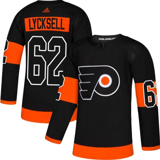 Olle Lycksell Philadelphia Flyers Youth Authentic Alternate Adidas Jersey - Black