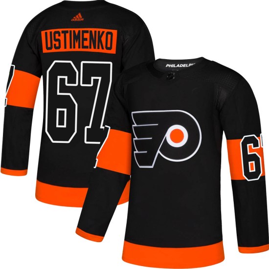 Kirill Ustimenko Philadelphia Flyers Youth Authentic Alternate Adidas Jersey - Black