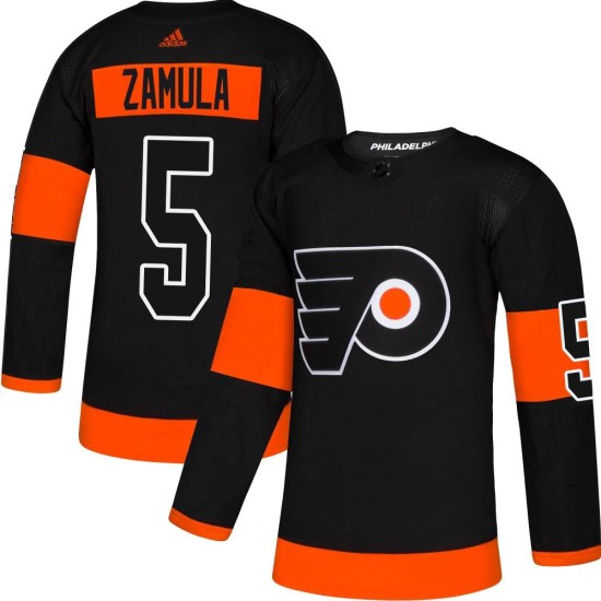 Egor Zamula Philadelphia Flyers Youth Authentic Alternate Adidas Jersey - Black