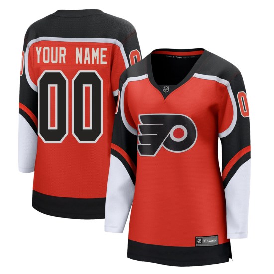 Custom Philadelphia Flyers Women's Breakaway Custom 2020/21 Special Edition Fanatics Branded Jersey - Orange