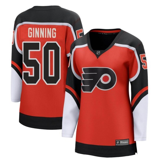 Adam Ginning Philadelphia Flyers Women's Breakaway 2020/21 Special Edition Fanatics Branded Jersey - Orange