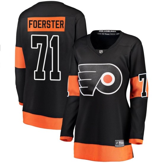 Tyson Foerster Philadelphia Flyers Women's Breakaway Alternate Fanatics Branded Jersey - Black