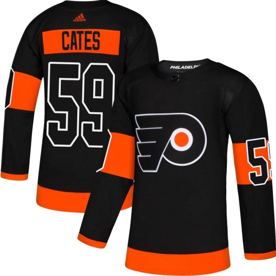 Jackson Cates Philadelphia Flyers Authentic Alternate Adidas Jersey - Black