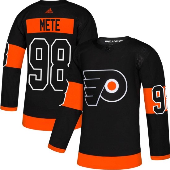 Victor Mete Philadelphia Flyers Authentic Alternate Adidas Jersey - Black