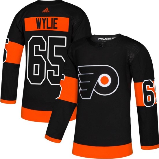 Wyatte Wylie Philadelphia Flyers Authentic Alternate Adidas Jersey - Black