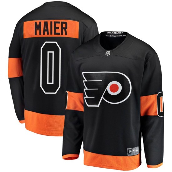 Nolan Maier Philadelphia Flyers Breakaway Alternate Fanatics Branded Jersey - Black