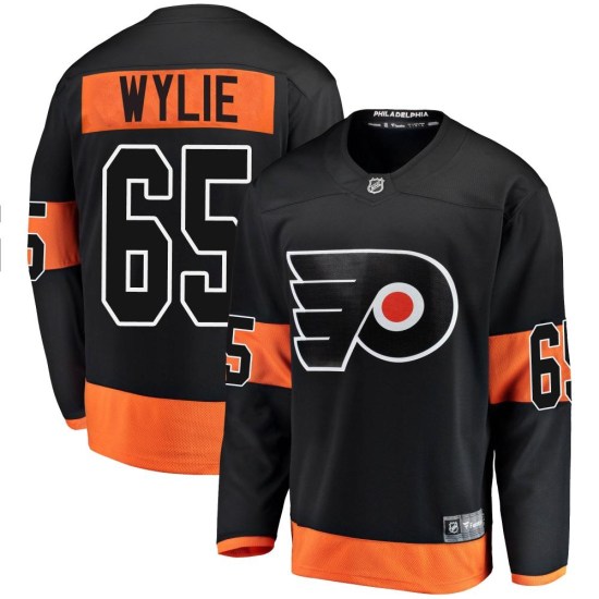 Wyatte Wylie Philadelphia Flyers Breakaway Alternate Fanatics Branded Jersey - Black