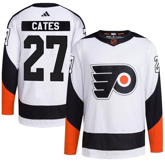 Noah Cates Philadelphia Flyers Authentic Reverse Retro 2.0 Adidas Jersey - White