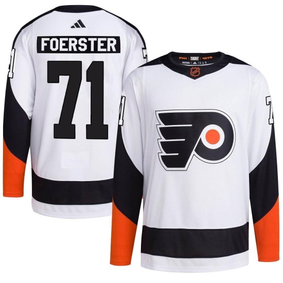 Tyson Foerster Philadelphia Flyers Authentic Reverse Retro 2.0 Adidas Jersey - White
