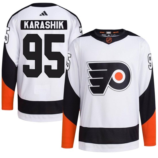 Adam Karashik Philadelphia Flyers Authentic Reverse Retro 2.0 Adidas Jersey - White